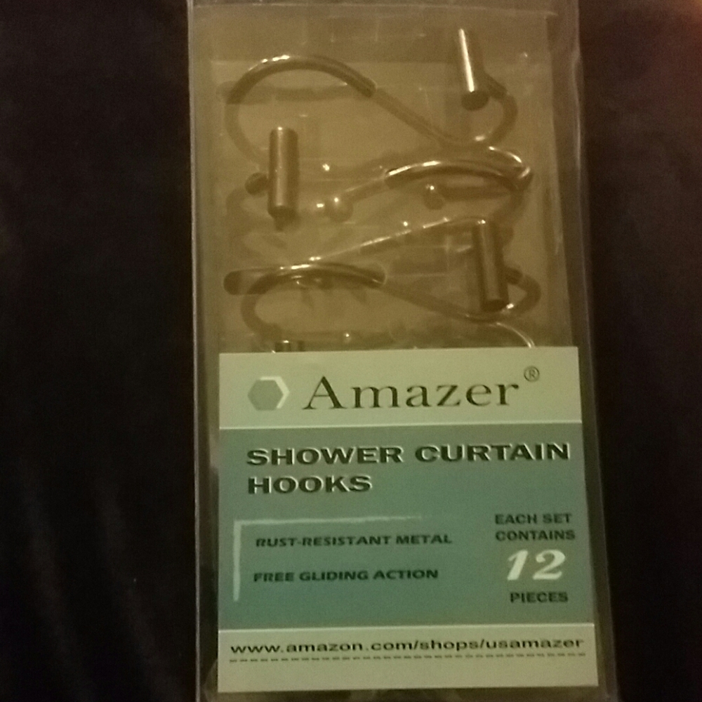 New Amazer Bronze Shower Curtain Hooks
